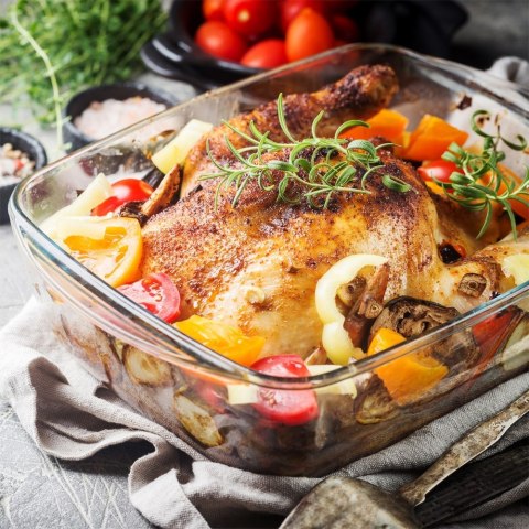 Naczynie żaroodporne szklane do piekarnika zapiekania duże ARIZONA 32x28.5x6cm 3L NAVA 10-143-103