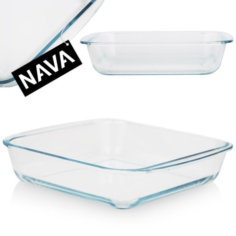 Naczynie żaroodporne szklane do piekarnika zapiekania duże ARIZONA 32x28.5x6cm 3L NAVA 10-143-103