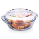 Naczynie żaroodporne z pokrywką szklane do piekarnika 27x23x11cm 2.4L TERMOLEX 123716