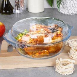 Naczynie żaroodporne z pokrywką szklane do piekarnika 27x23x11cm 2.4L TERMOLEX 123716