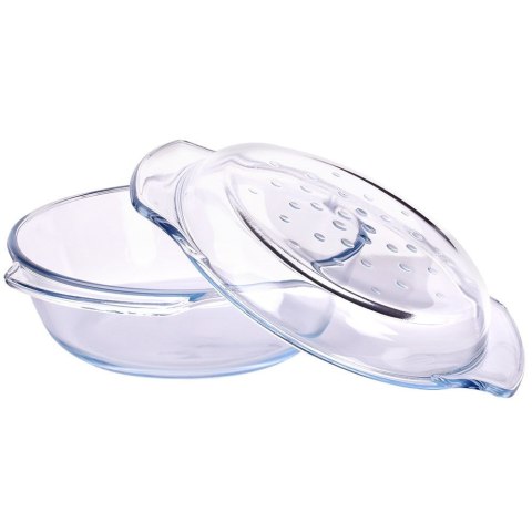 Naczynie żaroodporne z pokrywką szklane do piekarnika 27x23x11cm 2.4L TERMOLEX 123716