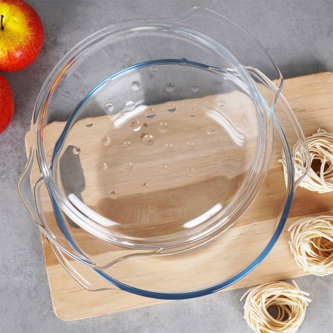 Naczynie żaroodporne z pokrywką szklane do piekarnika 27x23x11cm 2.4L TERMOLEX 123716