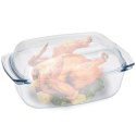 Naczynie żaroodporne z pokrywką szklane do piekarnika duże 32x21x15cm 5.1L TERMOLEX 123719