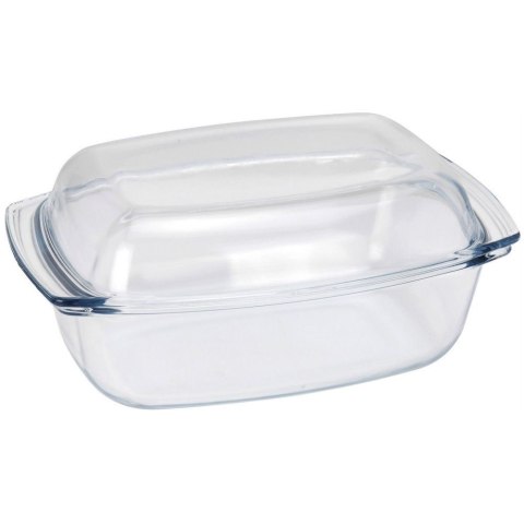 Naczynie żaroodporne z pokrywką szklane do piekarnika duże 32x21x15cm 5.1L TERMOLEX 123719