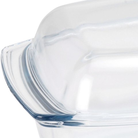 Naczynie żaroodporne z pokrywką szklane do piekarnika duże 32x21x15cm 5.1L TERMOLEX 123719
