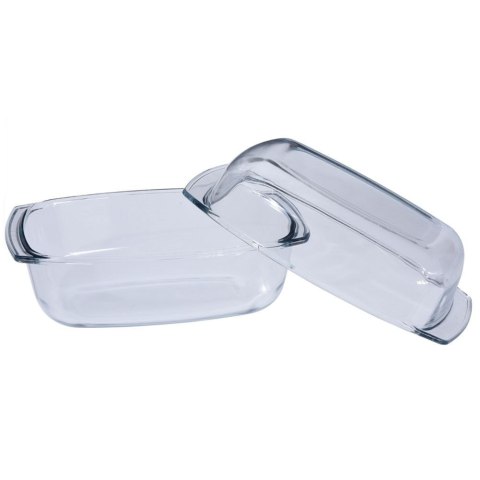 Naczynie żaroodporne z pokrywką szklane do piekarnika duże 34x21.5x18cm 7L TERMOLEX 123715