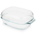 Naczynie żaroodporne z pokrywką szklane do piekarnika duże ARIZONA 34.5x22.5x15cm 5.7L NAVA 10-143-108