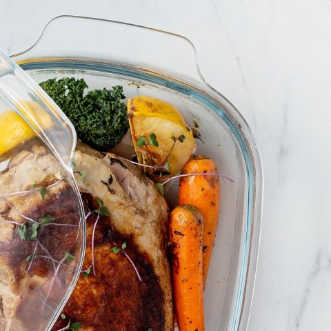 Naczynie żaroodporne z pokrywką szklane do piekarnika duże ARIZONA 34.5x22.5x15cm 5.7L NAVA 10-143-108