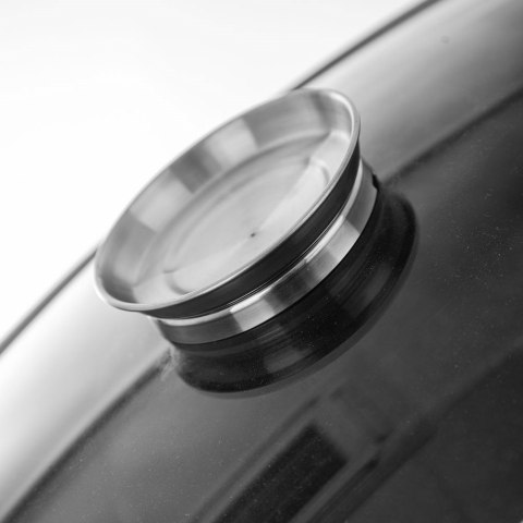 Patelnia do grillowania grillowa granitowa z pokrywką głęboka GRANDE 43x28x6cm ORION 127030