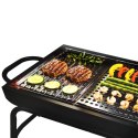 Płyta do grillowania smażenia stalowa perforowana 46x30cm BBQ 123711