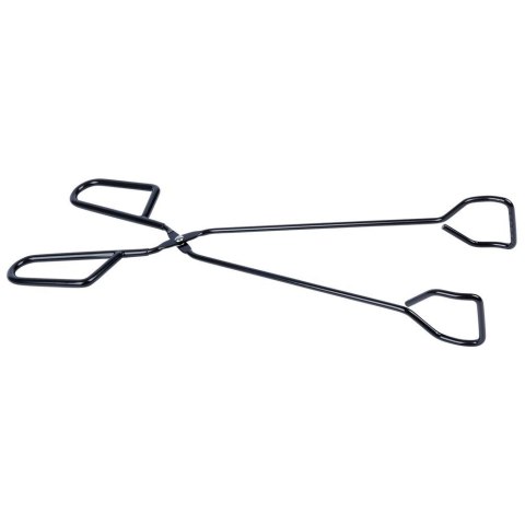 Szczypce grillowe kuchenne do grilla na grill metalowe czarne 31.5cm BBQ 489164