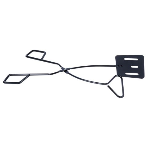 Szczypce grillowe kuchenne do grilla na grill metalowe czarne 41.5cm BBQ 489165