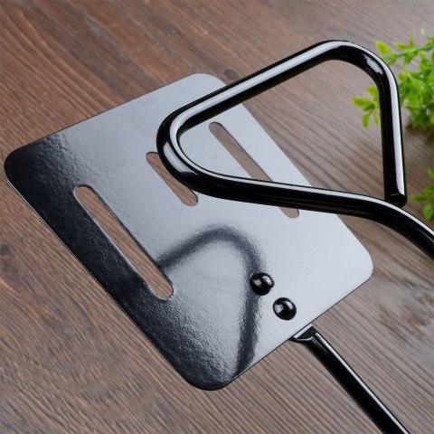 Szczypce grillowe kuchenne do grilla na grill metalowe czarne 41.5cm BBQ 489165