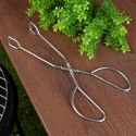 Szczypce grillowe kuchenne do grilla na grill stalowe 27cm BBQ COLLECTION 489183