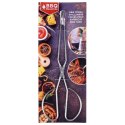 Szczypce grillowe kuchenne do grilla na grill stalowe 27cm BBQ COLLECTION 489183