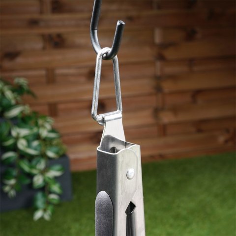 Szczypce grillowe kuchenne do grilla na grill stalowe 39cm BBQ 489166