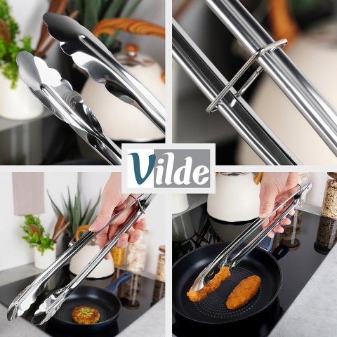 Szczypce kuchenne stalowe 30cm VILDE 259685