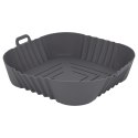 Wkład silikonowy do frytkownicy AIR FRYER kwadrat szary forma do pieczenia BRUNBESTE BB-3374
