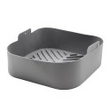Wkład silikonowy do frytkownicy AIR FRYER kwadratowy szary forma 17CM BRUNBESTE BB-3375