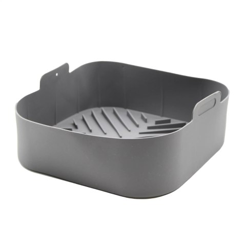 Wkład silikonowy do frytkownicy AIR FRYER kwadratowy szary forma 17CM BRUNBESTE BB-3375