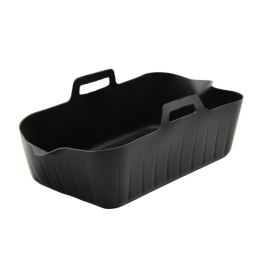 Wkład silikonowy do frytkownicy AIR FRYER prostokątny czarny forma BRUNBESTE BB-3759