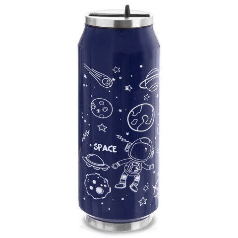 Kubek termiczny PUSZKA ze słomką ustnikiem do samochodu KOSMOS 500 ml ORION 124825
