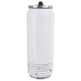 Kubek termiczny PUSZKA ze słomką ustnikiem do szkoły SERCE 500 ml ORION 128509