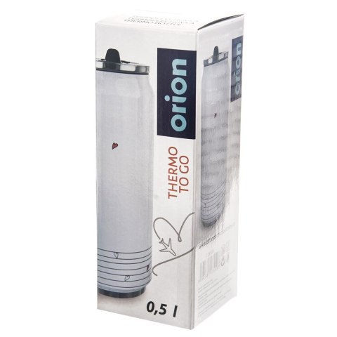 Kubek termiczny PUSZKA ze słomką ustnikiem do szkoły SERCE 500 ml ORION 128509