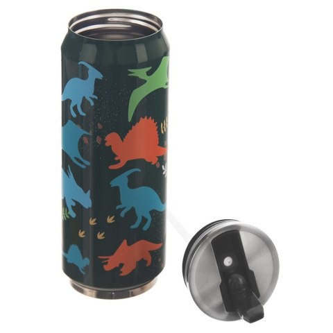 Kubek termiczny PUSZKA ze słomką ustnikiem do szkoły dinozaur 500 ml ORION 128514