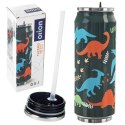 Kubek termiczny PUSZKA ze słomką ustnikiem do szkoły dinozaur 500 ml ORION 128514