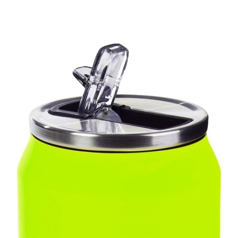 Kubek termiczny PUSZKA ze słomką ustnikiem do szkoły zielony 500 ml ORION 125896