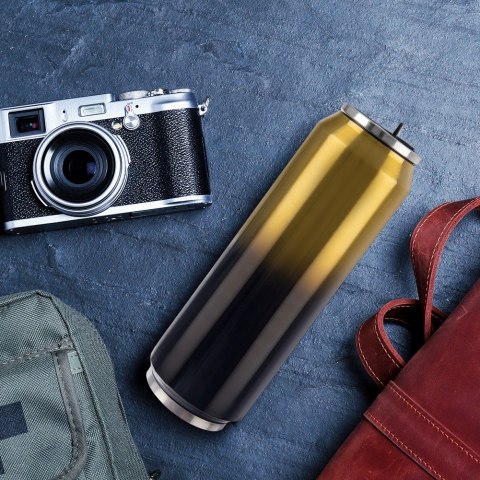 Kubek termiczny PUSZKA ze słomką ustnikiem na kawę GRADIENT 700 ml ORION 128532