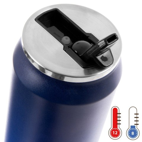 Kubek termiczny PUSZKA ze słomką ustnikiem na kawę SŁUCHAWKI 500 ml ORION 124826