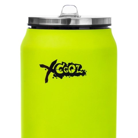 Kubek termiczny PUSZKA ze słomką ustnikiem na kawę zielony 400 ml ORION 125890