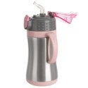 Kubek termiczny dla dzieci z ustnikiem butelka bidon różowy 300ml ORION 128516