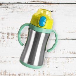 Kubek termiczny dla dzieci z ustnikiem butelka bidon zielony 300ml ORION 128517