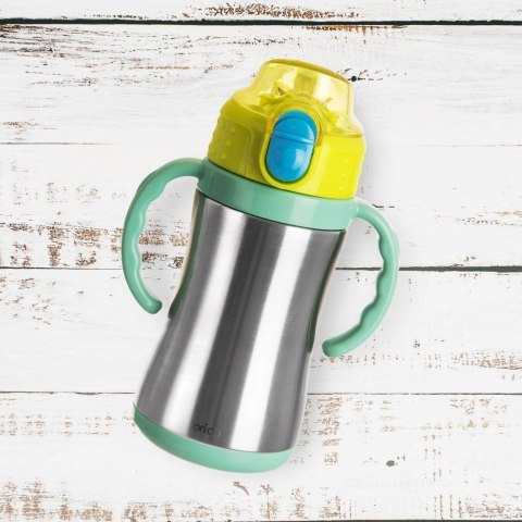 Kubek termiczny dla dzieci z ustnikiem butelka bidon zielony 300ml ORION 128517