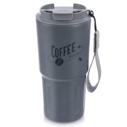 Kubek termiczny na kawę do samochodu auta szkoły szary TERMO 590 ml ORION 112281