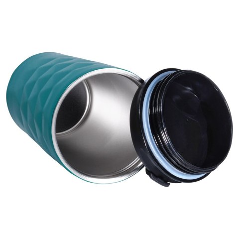 Kubek termiczny na kawę herbatę do auta stalowy niebieski 430 ml ORION 112267