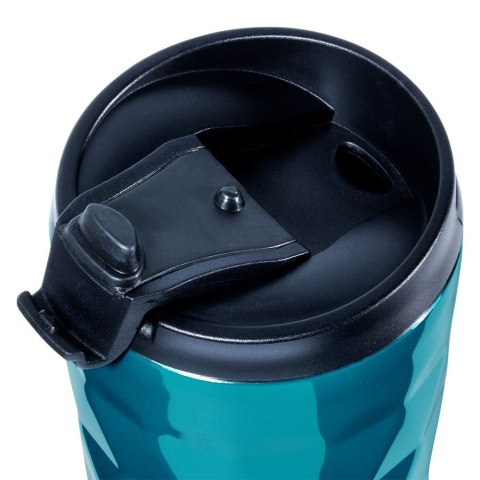 Kubek termiczny na kawę herbatę do auta stalowy niebieski 430 ml ORION 112267