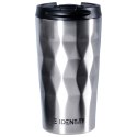 Kubek termiczny na kawę herbatę do samochodu stalowy 430 ml srebrny ORION 112268