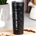Kubek termiczny na kawę herbatę do samochodu stalowy czarny 500 ml ORION 112271
