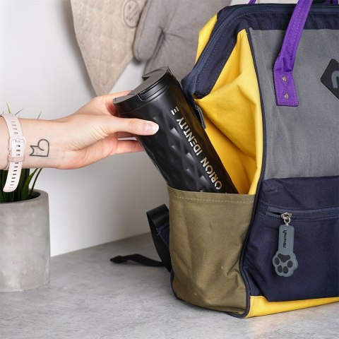 Kubek termiczny na kawę herbatę do samochodu stalowy czarny 500 ml ORION 112271