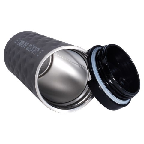 Kubek termiczny na kawę herbatę do samochodu stalowy czarny 500 ml ORION 112271