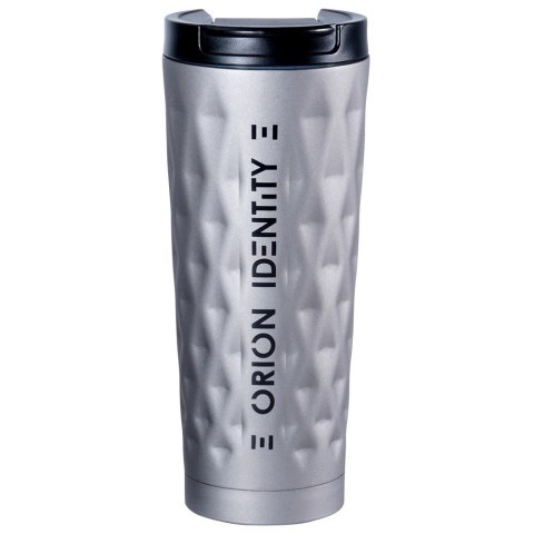 Kubek termiczny na kawę herbatę do samochodu stalowy szary 500 ml ORION 112272