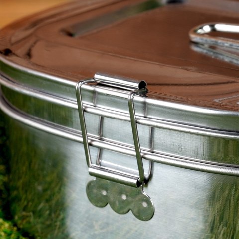 Menażka harcerska obiadowa turystyczna wojskowa stalowa 350 / 900 ml 2 ele. REDCLIFFS 229141