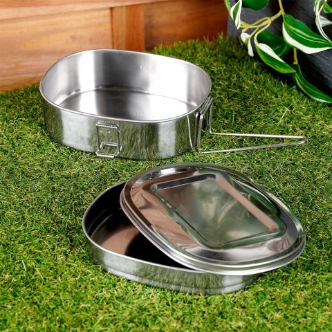 Menażka harcerska obiadowa turystyczna wojskowa stalowa 350 / 900 ml 2 ele. REDCLIFFS 229141