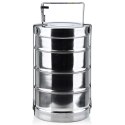 Menażka harcerska obiadowa turystyczna wojskowa stalowa 4-poziomowa 4x1L COOKINI 120941