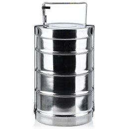 Menażka harcerska obiadowa turystyczna wojskowa stalowa 4-poziomowa 4x1L COOKINI 120941
