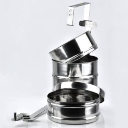 Menażka harcerska obiadowa turystyczna wojskowa stalowa 4-poziomowa 4x1L COOKINI 120941